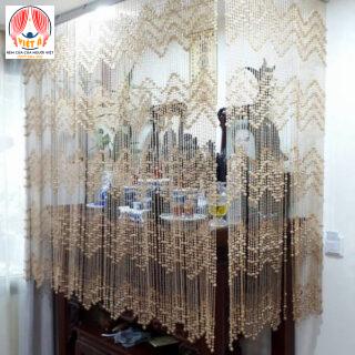 Rèm hạt gỗ che ban thờ RHG07