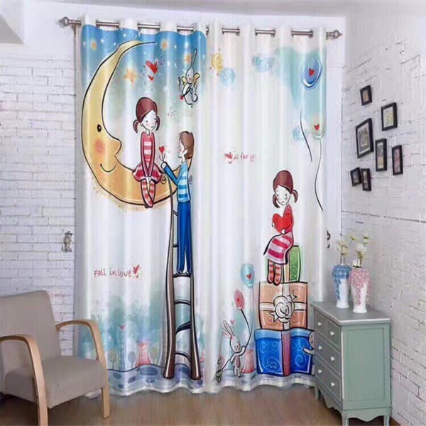 Rèm vải phòng bé TE02