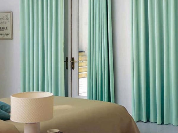 Rèm Vải Thô Xanh ngọc