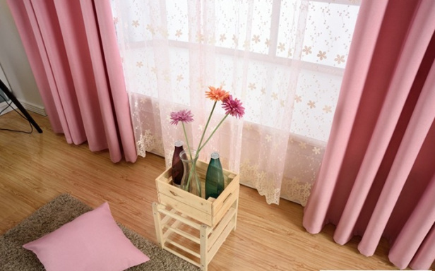 Rèm vải màu hồng - Hình ảnh 5