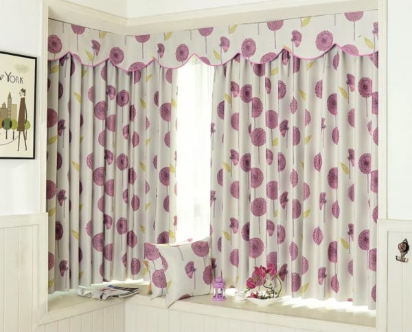 Rèm vải họa tiết RHT08