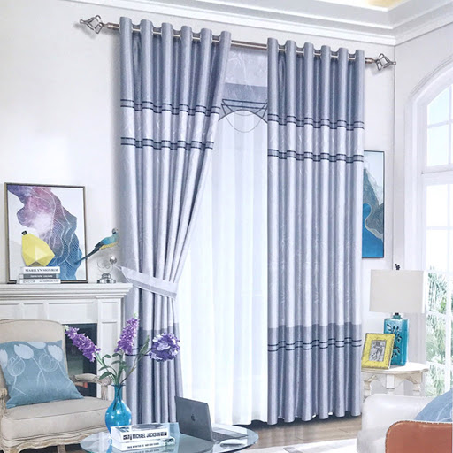 Rèm vải họa tiết RHT12