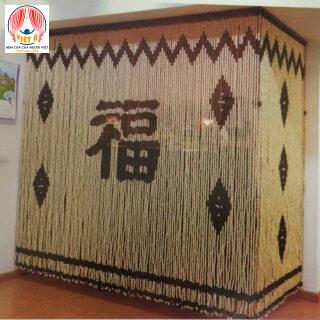 Rèm hạt gỗ che bàn thờ RHG01