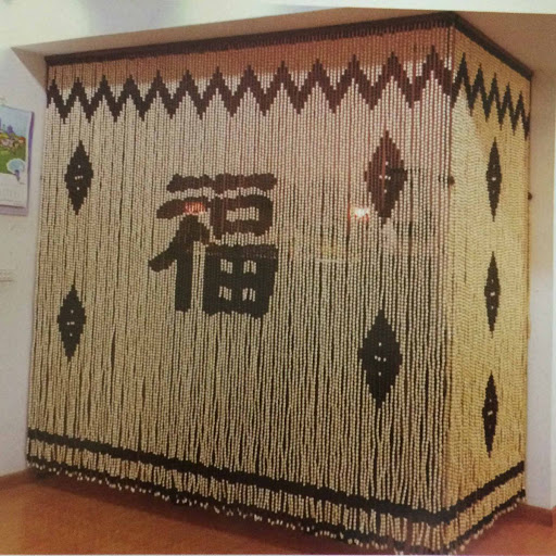 Rèm hạt gỗ che bàn thờ RHG01